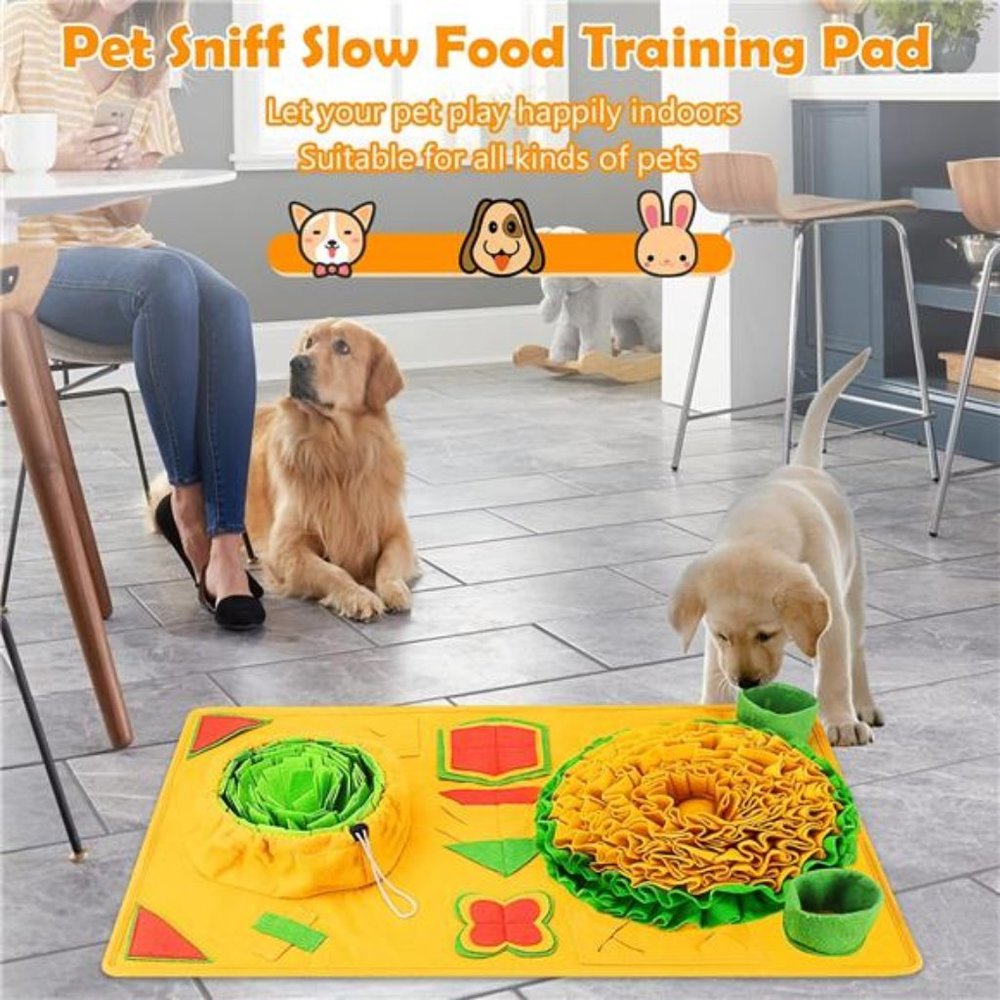 31.5"x 19.3" Dog Snuffle Mat,9 Training Elements Interactive Dog Toys - Picture 2 of 6